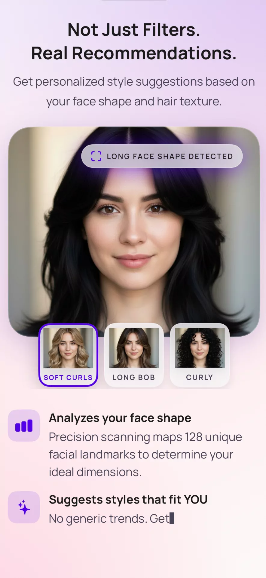 Hairist beauty analysis report on iPhone