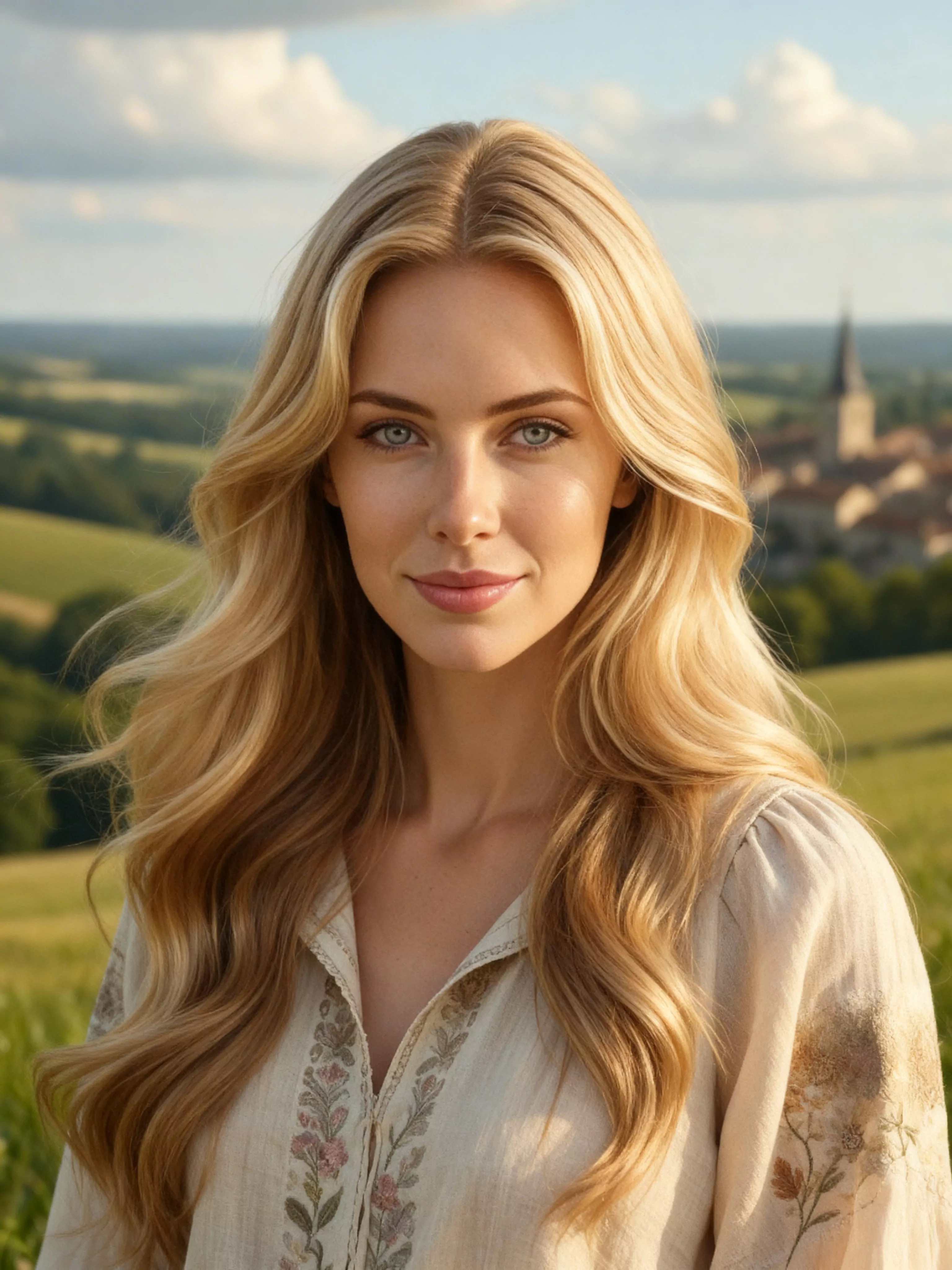 Soft waves — Female, Heart face shape