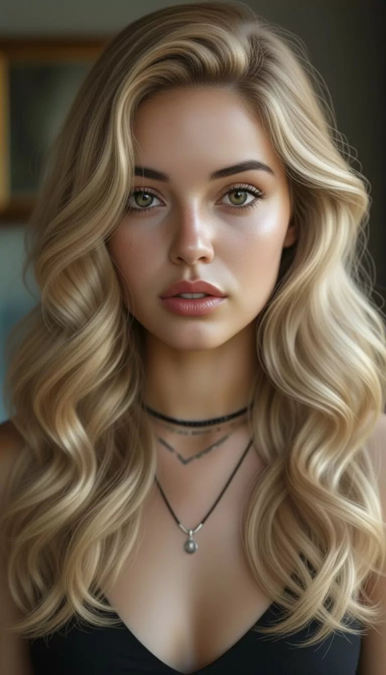 Voluminous sides — Female, Long face shape