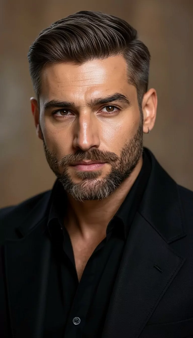 Natural short cut — Male, Oval face shape