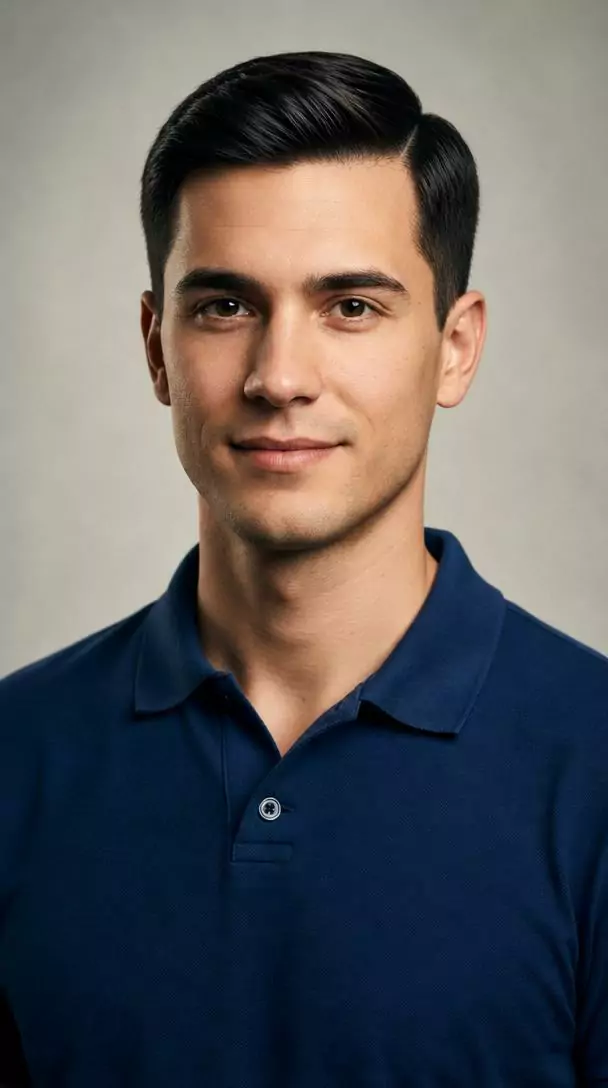Side part — Male, Square face shape